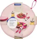 Bild 1 von IDEENWELT Picknick-Set mit Besteck und Teller für 2 pink