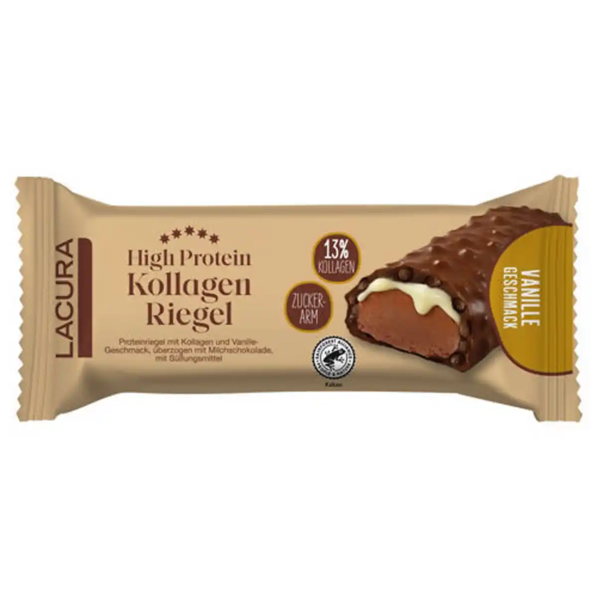Bild 1 von LACURA Kollagenriegel 42 g, Vanille