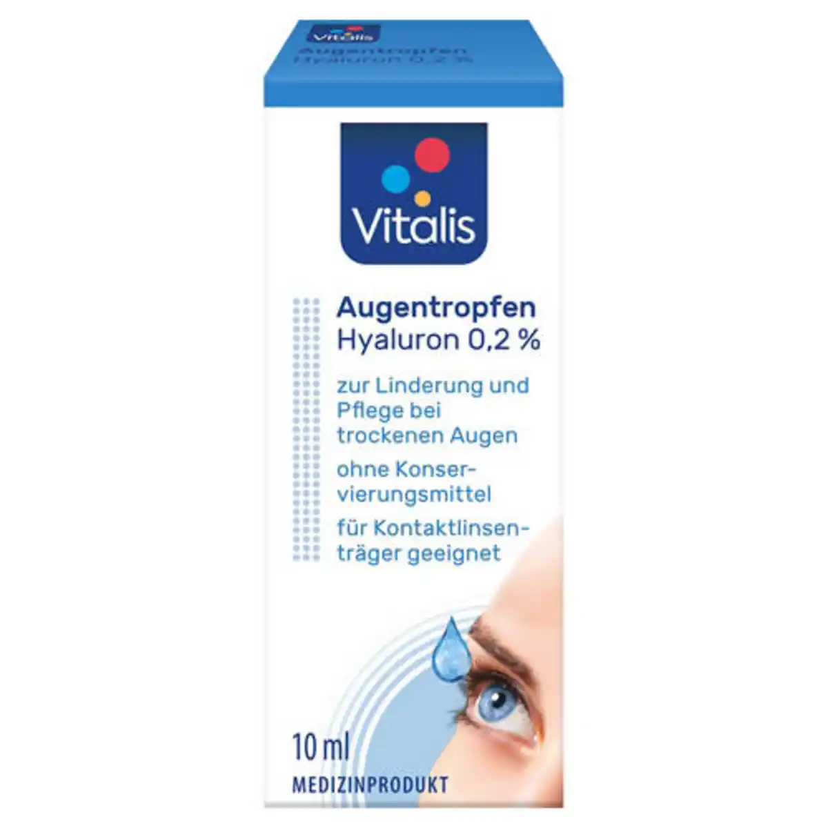 Bild 1 von VITALIS Augentropfen Hyaluron 0,2 %, 10 ml