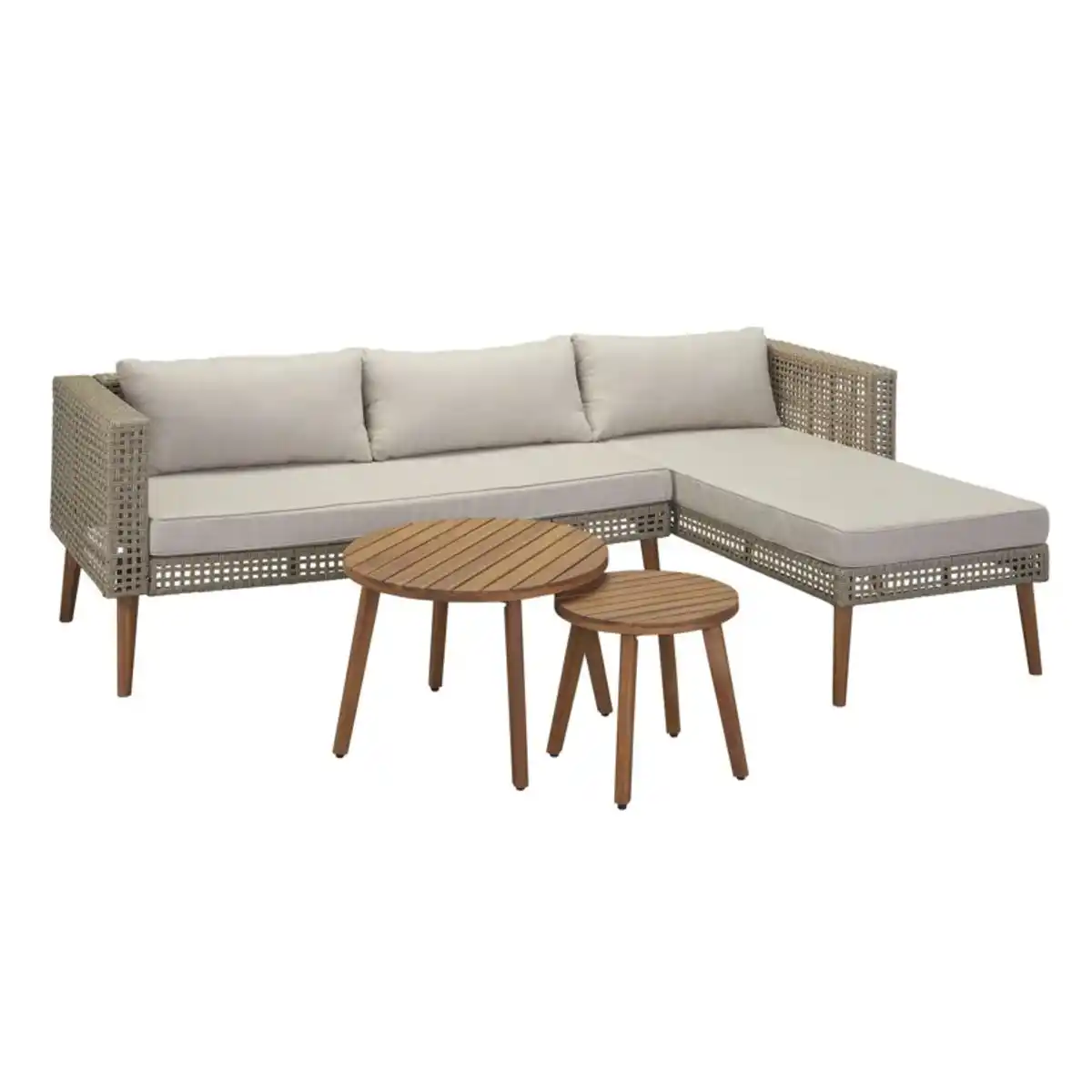 Bild 1 von Loungemöbelset 'Amira' für 3 Personen Kunststoffrattan