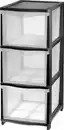 Bild 1 von Tontarelli Schubladenturm Cover Line mit Rollen 3 x 13,5 L schwarz