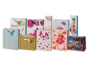 CRELANDO® Geschenktaschen-Set, 10 Stück