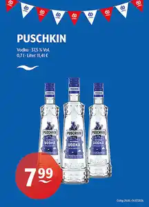 PUSCHKIN Vodka 37,5 % Vol.