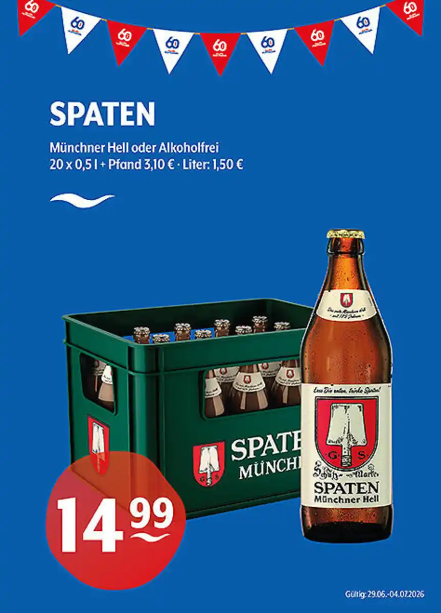 Bild 1 von SPATEN Münchner Hell oder Alkoholfrei