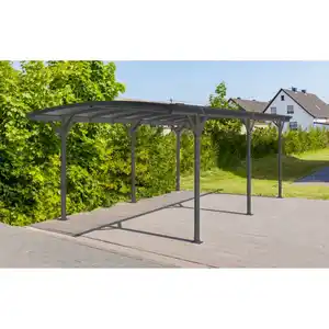 Westmann Carport 'Bergen' mit Runddach anthrazit Aluminium 505 x 300 x 220 cm