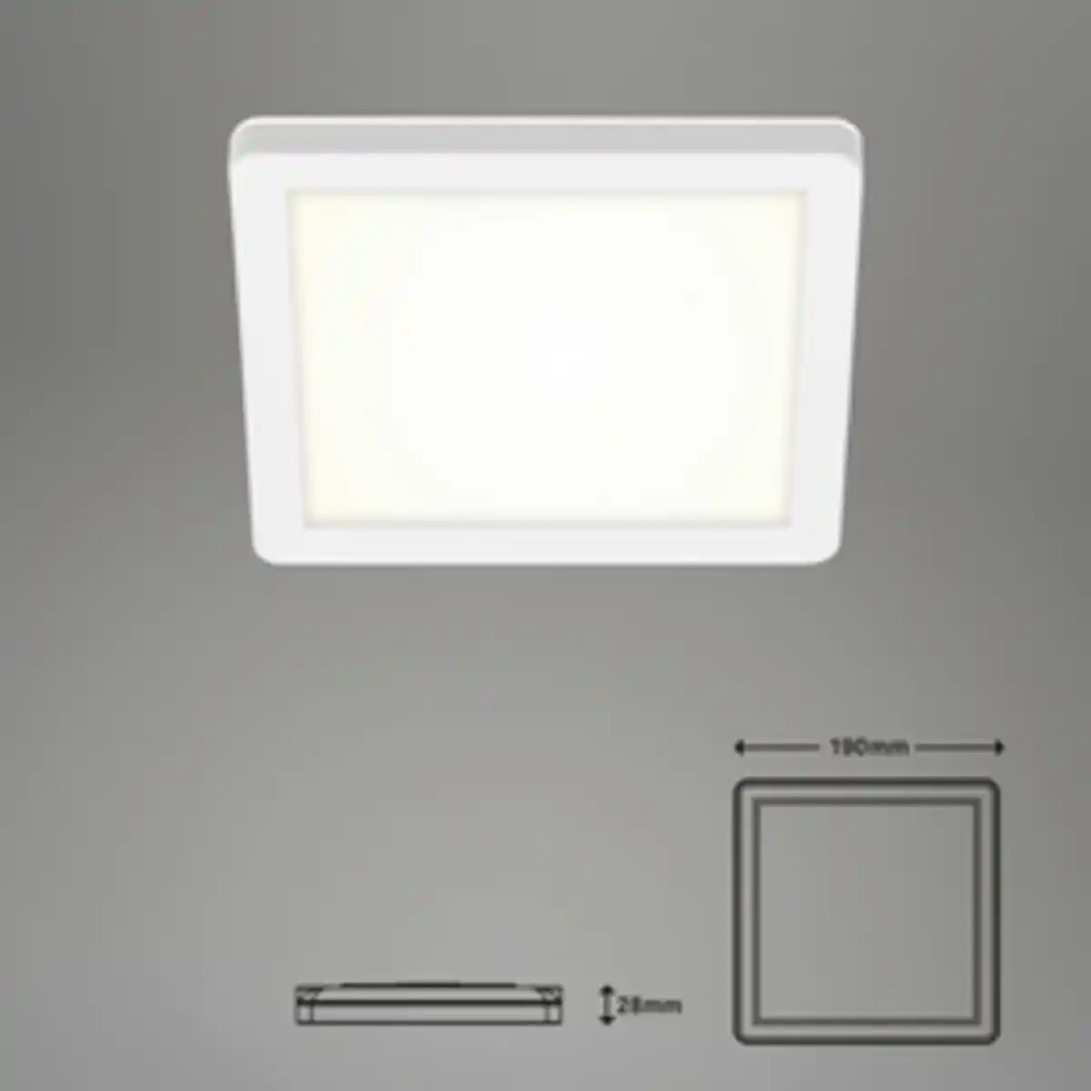 Bild 4 von BRILONER LED-Außenwandleuchte, BxH: 19 x 2,8 cm, 8 W