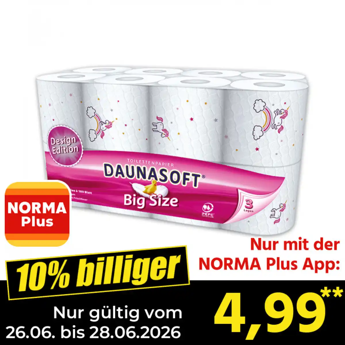 Bild 1 von Daunasoft Toilettenpapier
