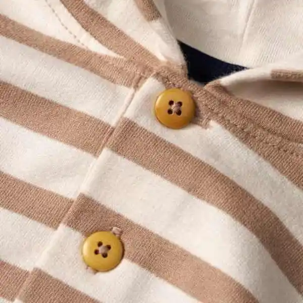 Bild 2 von ALANA Sweatshirt mit Kapuze & Ringel-Muster, beige & braun, Gr. 104, 1 St