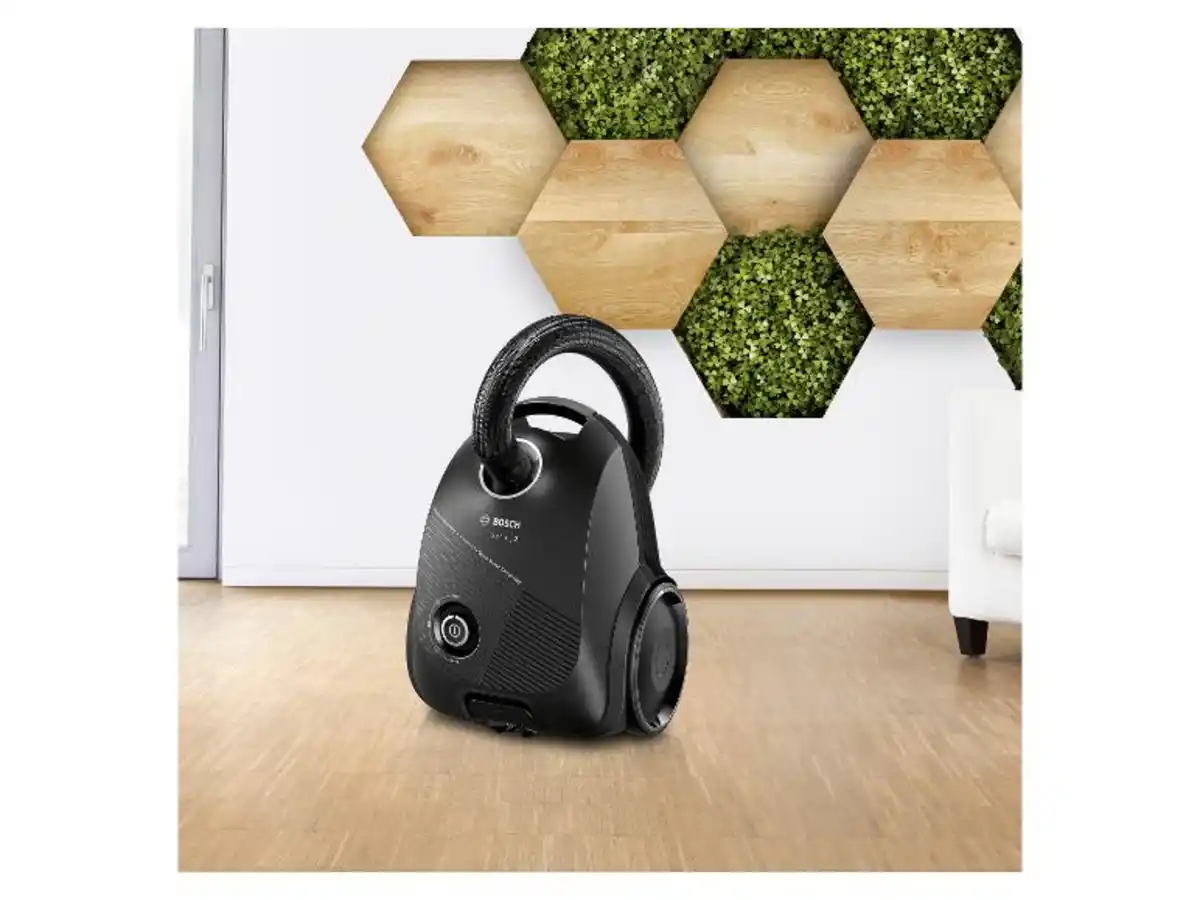 Bild 1 von BOSCH Staubsauger m. Beutel 900W max. Schwarz, BGDS2BAL Textilschlauch