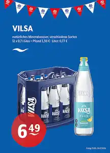 VILSA natürliches Mineralwasser verschiedene Sorten