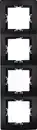Bild 1 von Kopp Abdeckrahmen 4-fach Paris schwarz matt 308750065