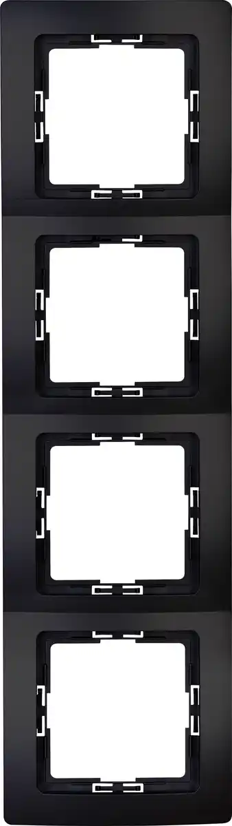 Bild 1 von Kopp Abdeckrahmen 4-fach Paris schwarz matt 308750065