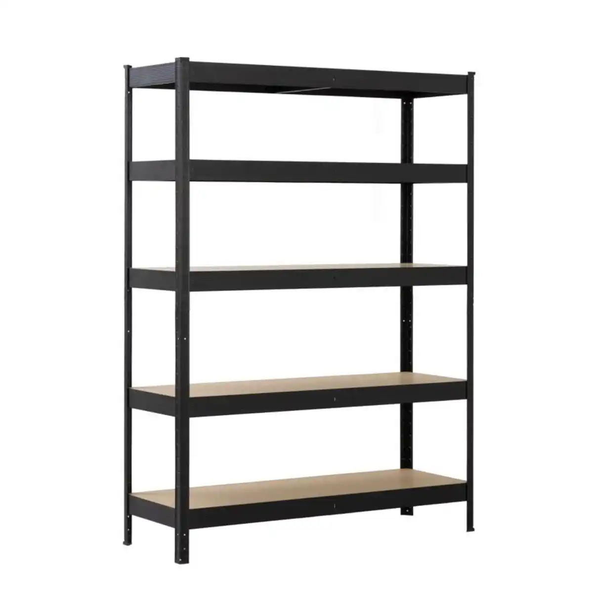 Bild 1 von SCHULTE Regalwelt Schwerlast-Steckregal mit 5 Böden à 150 kg Traglast, schwarz 180 x 120 x 40 cm