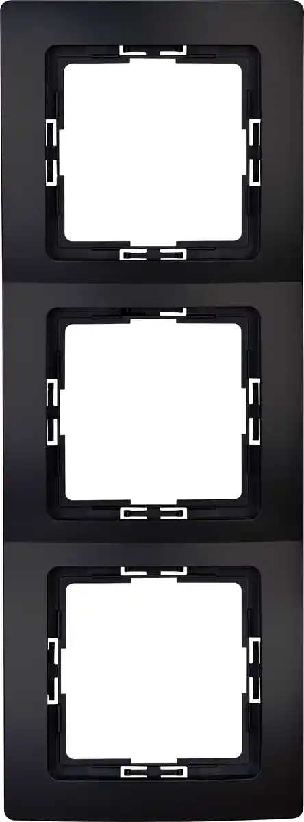 Bild 1 von Kopp Abdeckrahmen 3-fach Paris schwarz matt, 373532188