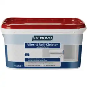 RENOVO Vlies- und Rolltapetenkleister, 4,5 kg