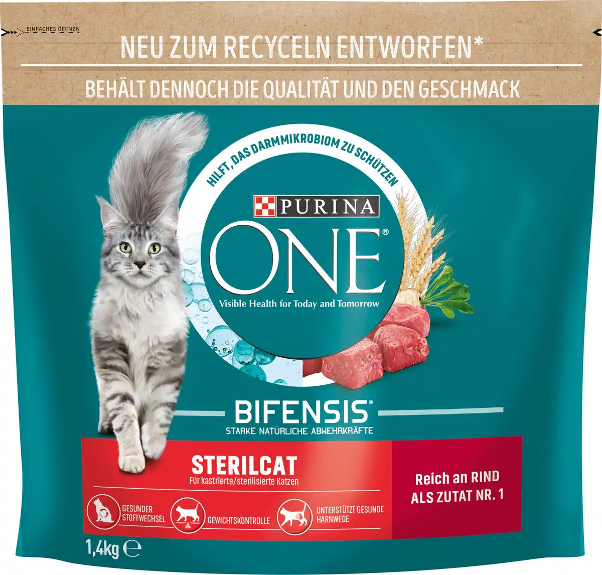 Bild 1 von Purina One Sterilcat reich an Rind 1,4 kg