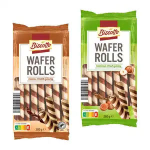 Biscotto Waffelröllchen