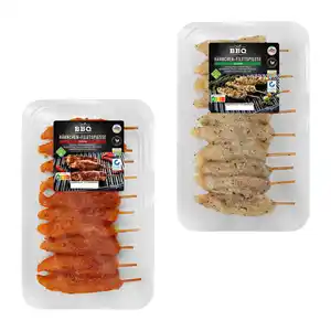 BBQ Hähnchenfilet-Spieße