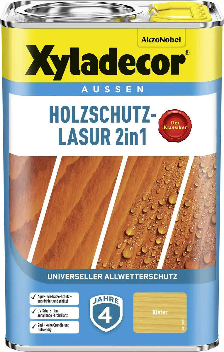 Bild 1 von Xyladecor Holzschutz-Lasur 4 L kiefer 2in1