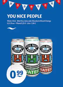 YOU NICE PEOPLE Water ClickMint Key LIme oder Mandarin Blood Orange