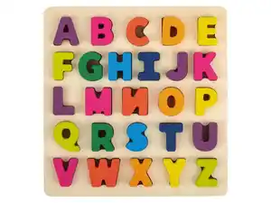 LUPILU® Buchstaben-Steckspiel / Zahlen-Puzzle / Körper-Puzzle