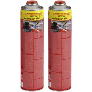 ROTHENBERGER Industrial Gaskartusche, Multigas 300 2er-Pack 2x600ml