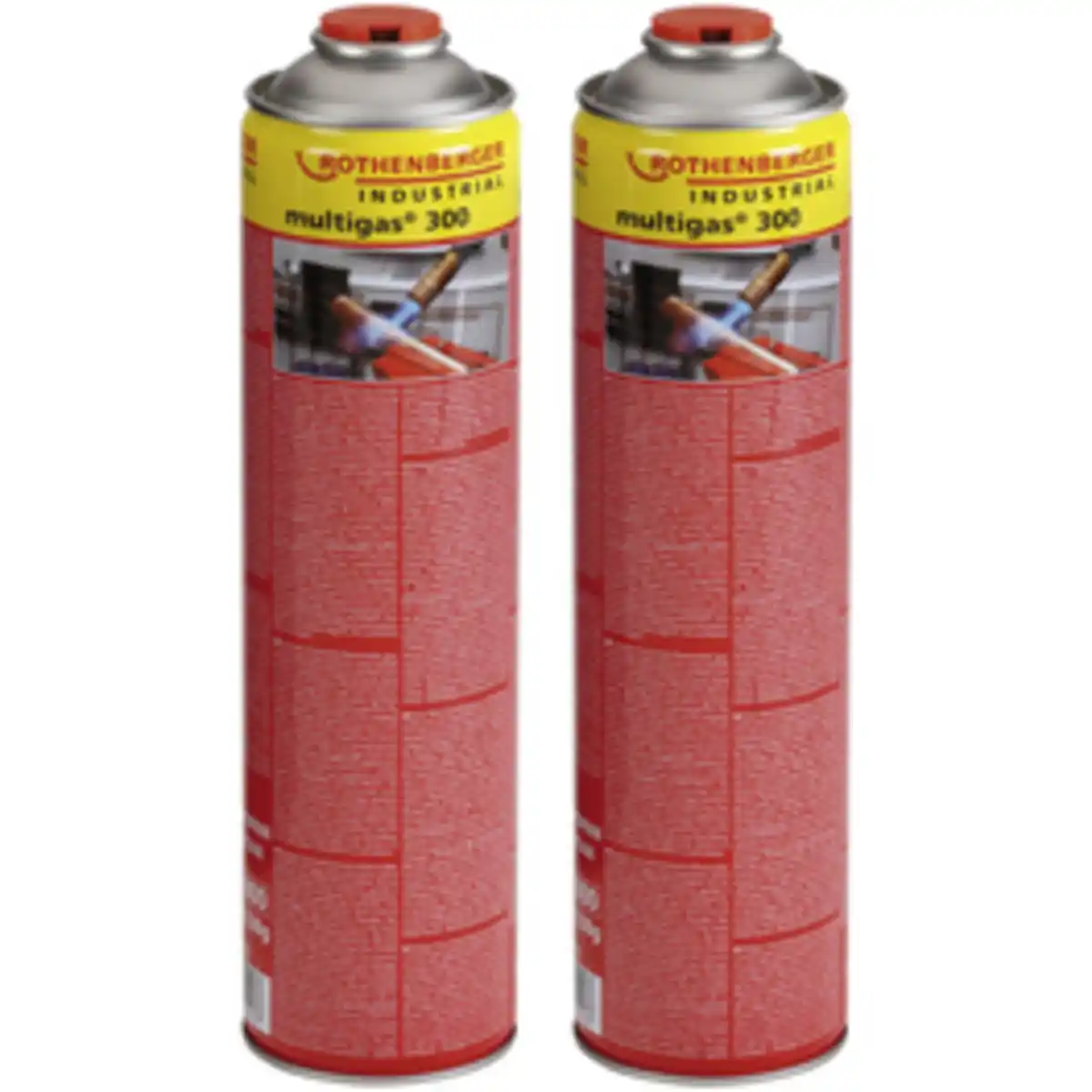 Bild 1 von ROTHENBERGER Industrial Gaskartusche, Multigas 300 2er-Pack 2x600ml