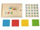 Bild 1 von LUPILU® Stäbchen-Spiel / Holz-Gedächtnisspiel / Buchstabenwürfel-Spiel / Karotten-Steckspiel / Kaktus-Steckspiel