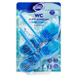 POWER FORCE WC-Duftjuwelen 2 x 48 g, Blauer Ozean