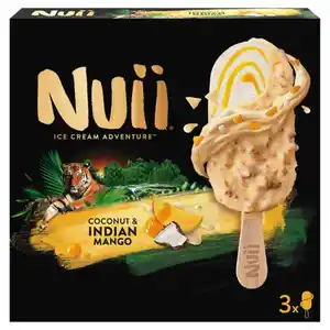 NUII Stieleis 270 ml, Coconut & Indian Mango