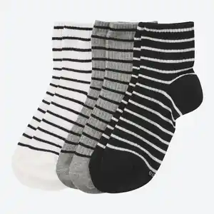 Damen-Kurzschaftsocken, 3er-Pack