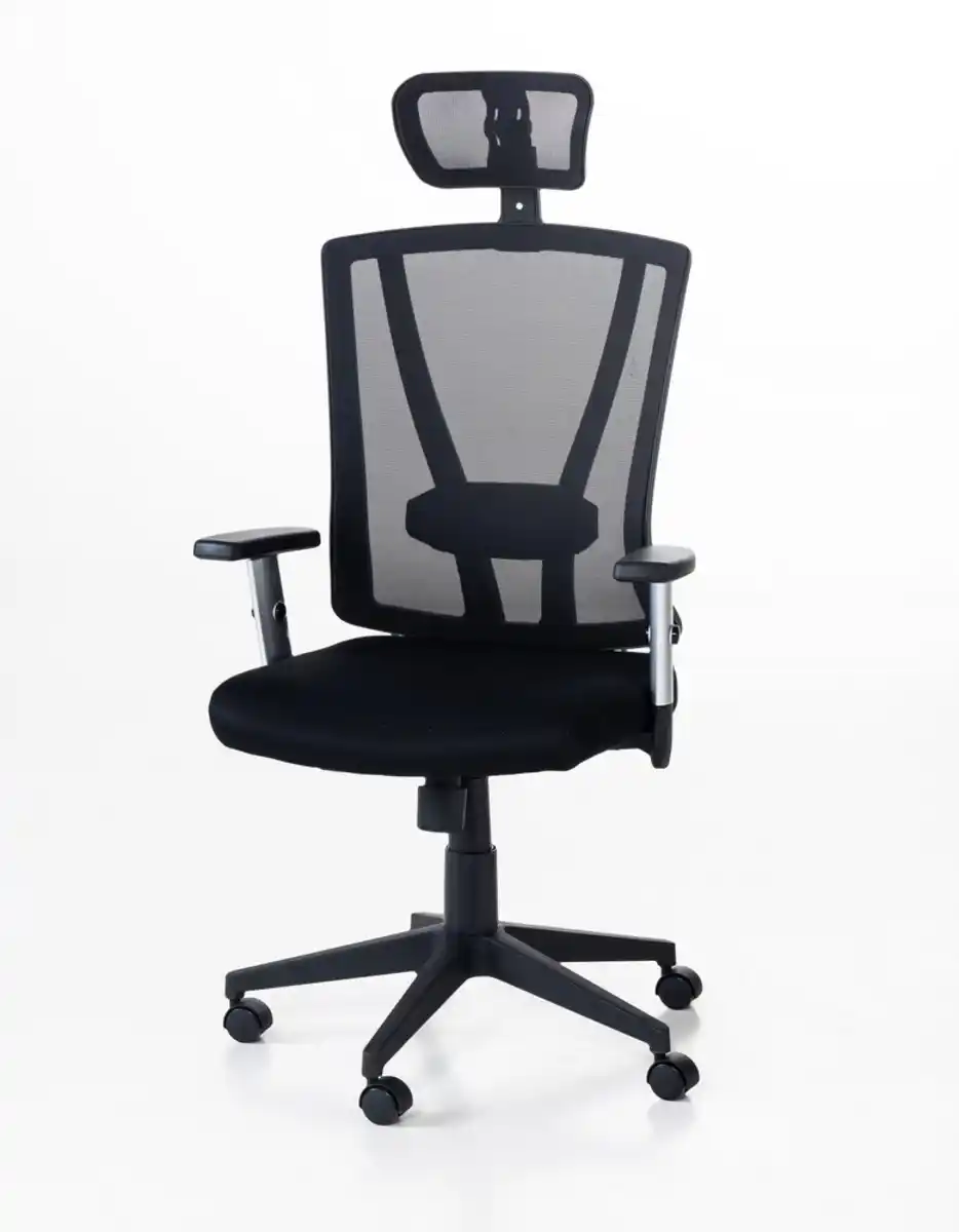Bild 1 von Schreibtischstuhl, ca. 69 x 70 x 123 - 131,5 cm - Schwarz