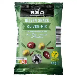BBQ Olivensnack 100 g, Oliven-Mix