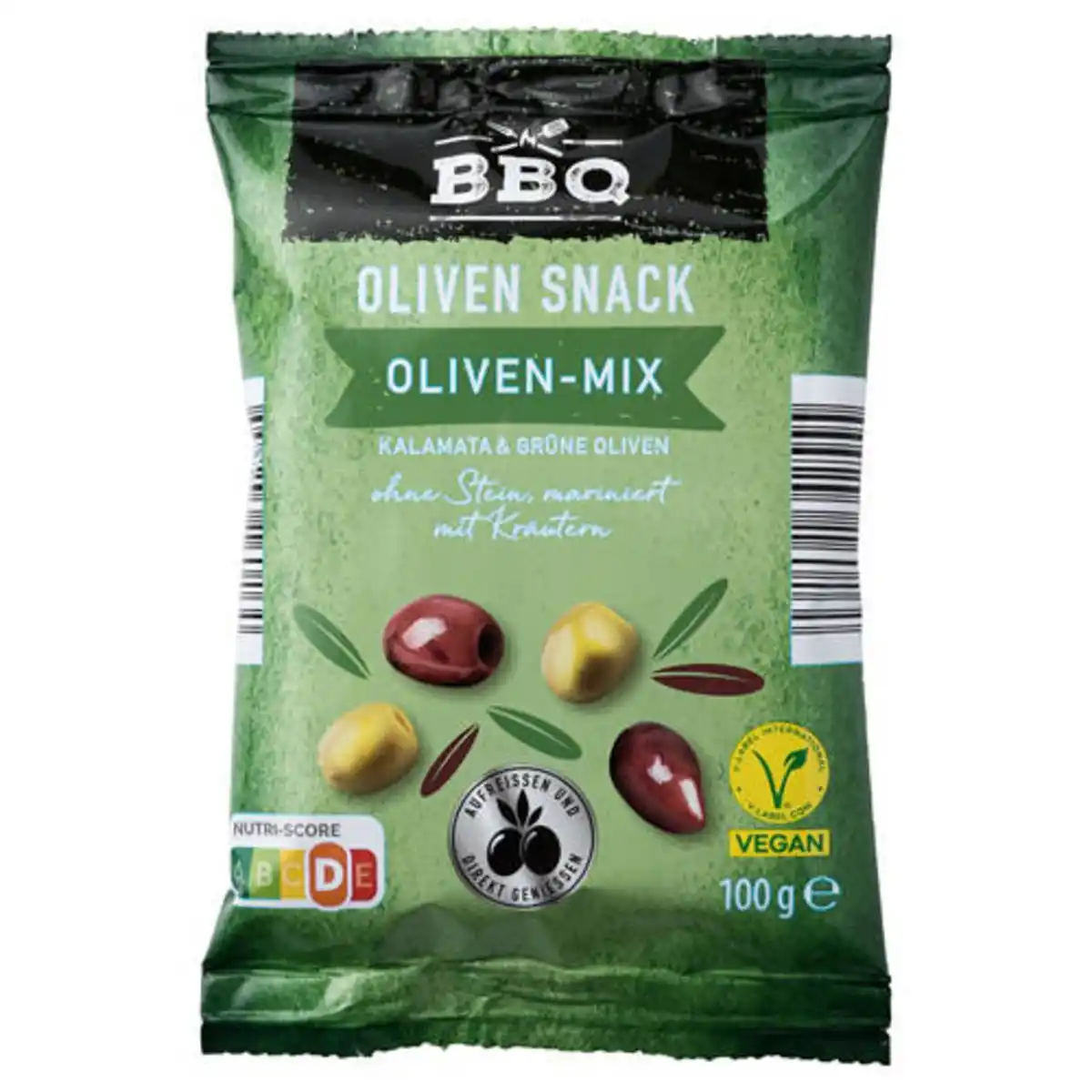 Bild 1 von BBQ Olivensnack 100 g, Oliven-Mix