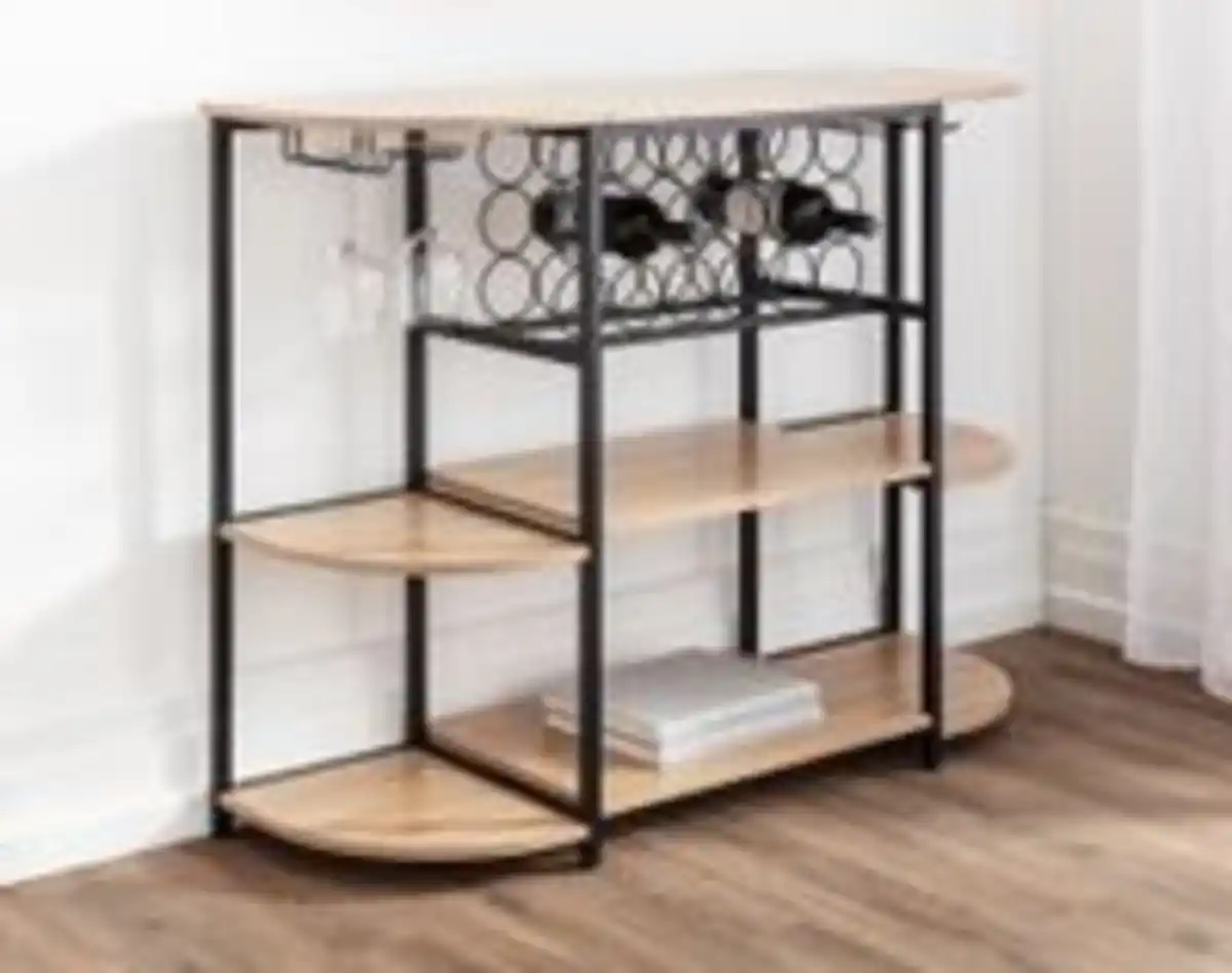 Bild 2 von Weinbar-Schrank, ca. 120 x 40 x 91 cm - Braun