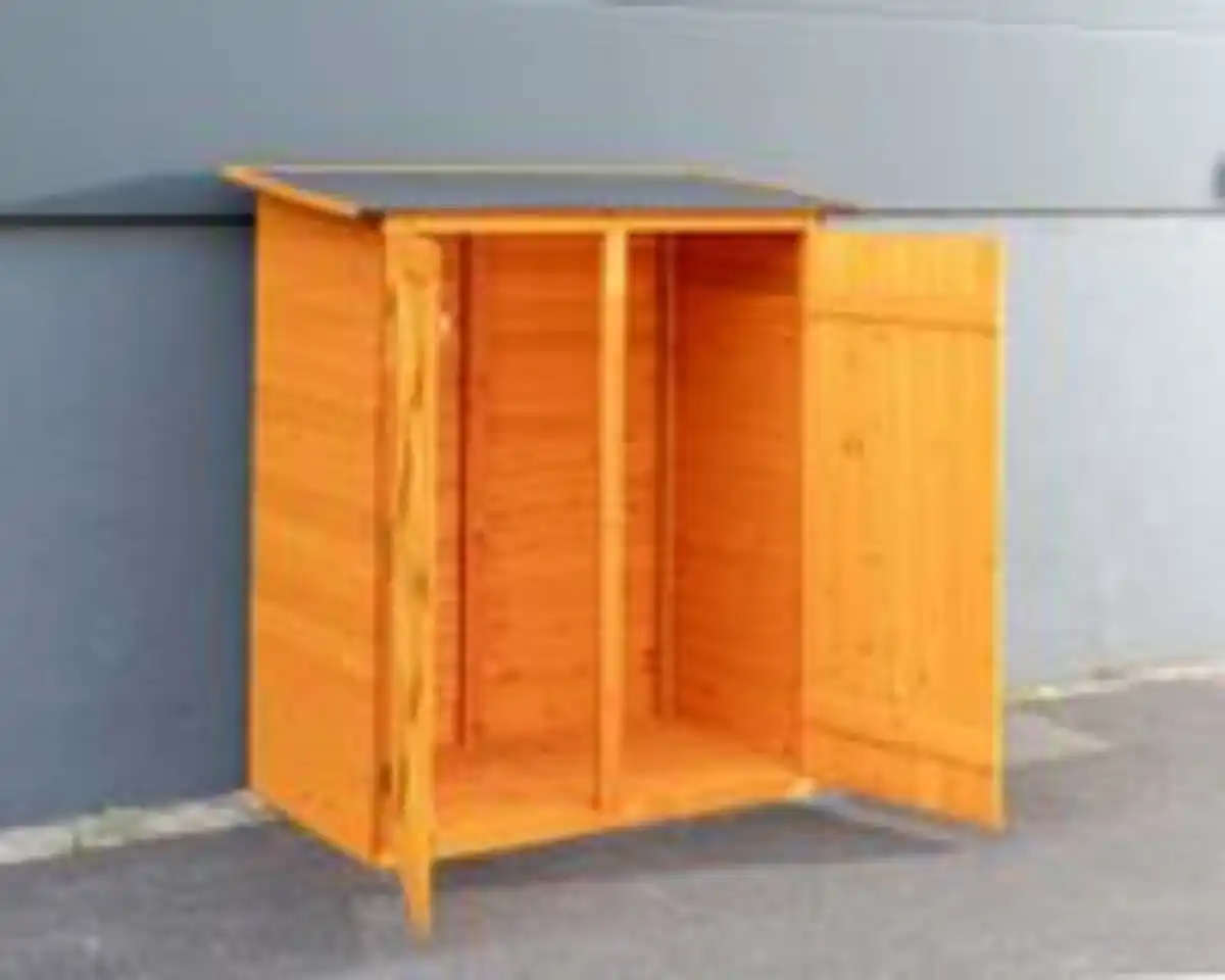Bild 3 von Gerätehaus aus Holz Wetterfest, ca.149 x 78 x 163 cm - Natur