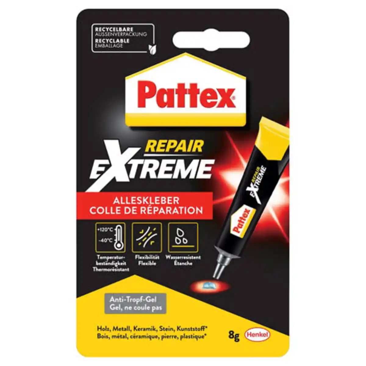 Bild 1 von HENKEL Reparaturkleber, Pattex Repair Extreme 8 g