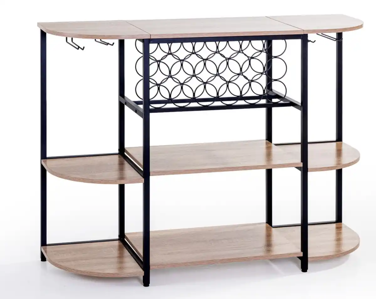 Bild 1 von Weinbar-Schrank, ca. 120 x 40 x 91 cm - Braun