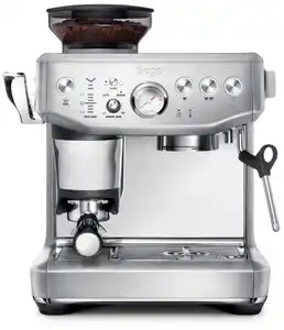 the Barista Express Impress Siebträgermaschine brushed stainless steel