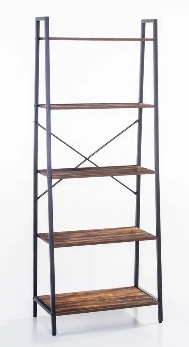 Bild 1 von Regal groß, ca. 64 x 34 x 164 cm - Braun/Schwarz