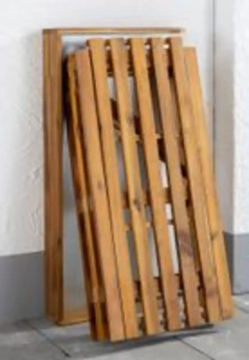 Bild 3 von Pflanztisch aus Akazienholz mit Zinkplatte, ca. 85 x 44 x 89 cm - Braun