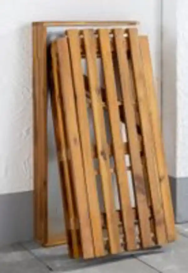 Bild 3 von Pflanztisch aus Akazienholz mit Zinkplatte, ca. 85 x 44 x 89 cm - Braun