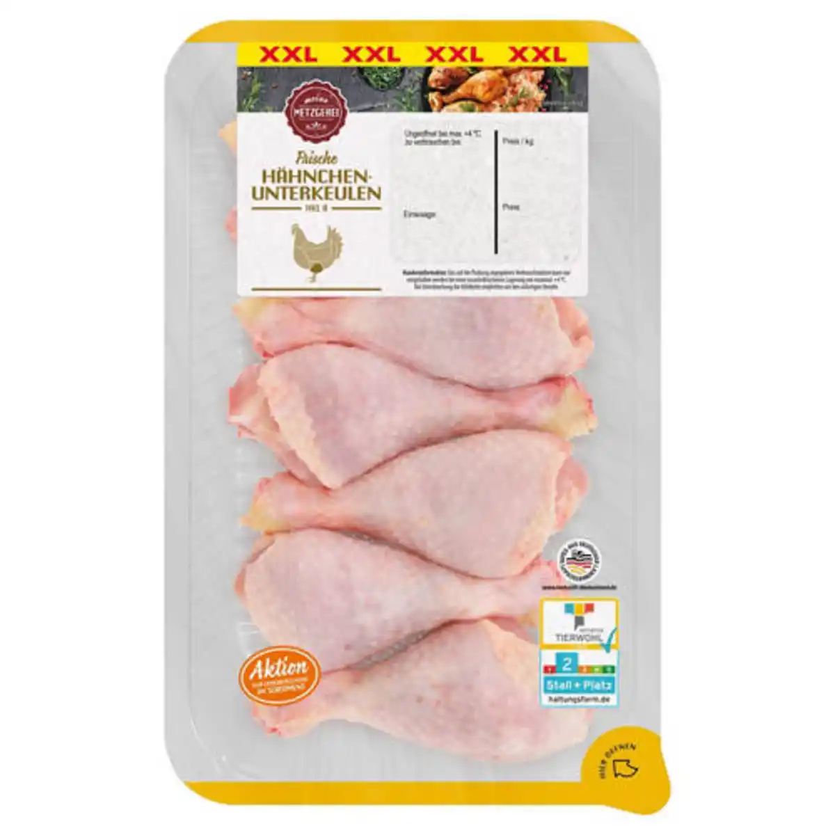 Bild 1 von MEINE METZGEREI Hähnchen Unterkeule XXL 1 kg