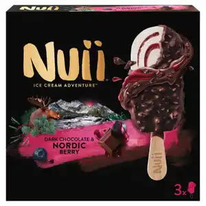 NUII Stieleis 270 ml, Dark Chocolate & Nordic Berry