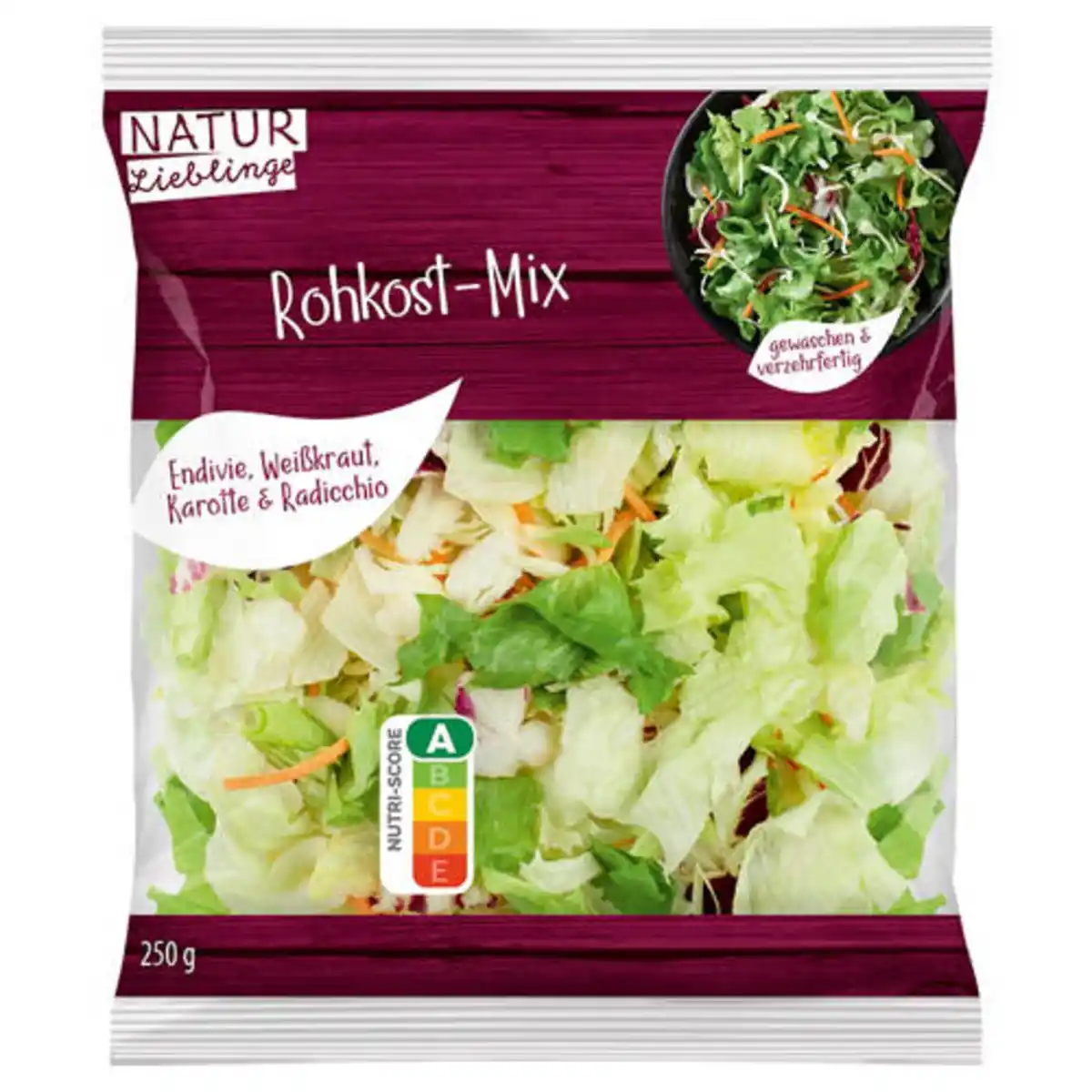 Bild 1 von NATUR LIEBLINGE Fresh-Cut-Salat, Rohkost Mix