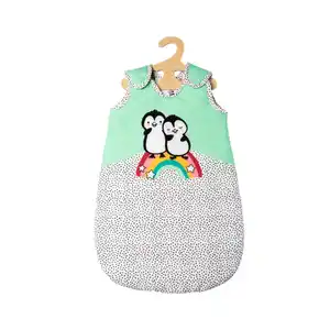 Puppenschlafsack - Pinguin Pünktchen - Größe 35 - 45 cm