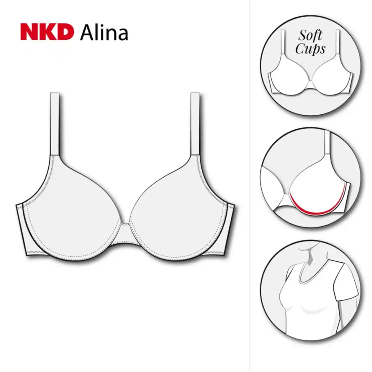 Bild 4 von Damen-Bügel-BH, NKD-ALINA