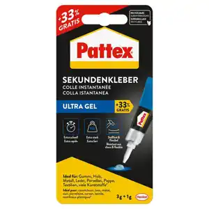 HENKEL Reparaturkleber, Pattex Sekundenkleber Gel 4 g