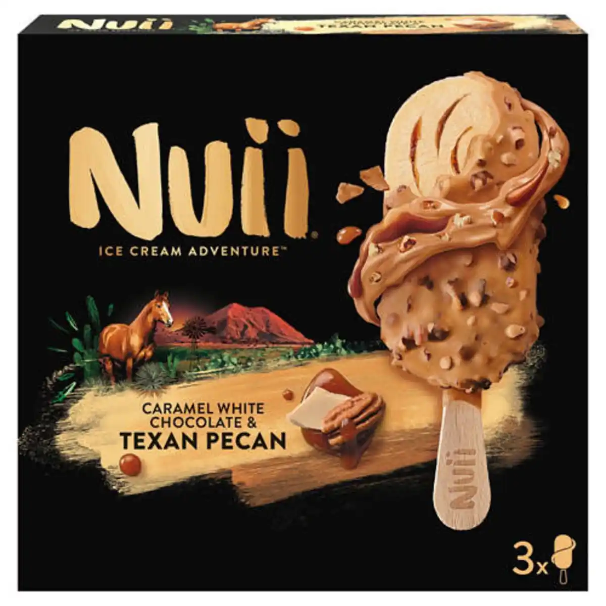 Bild 1 von NUII Stieleis 270 ml, Caramel White Chocolate & Texan Pecan