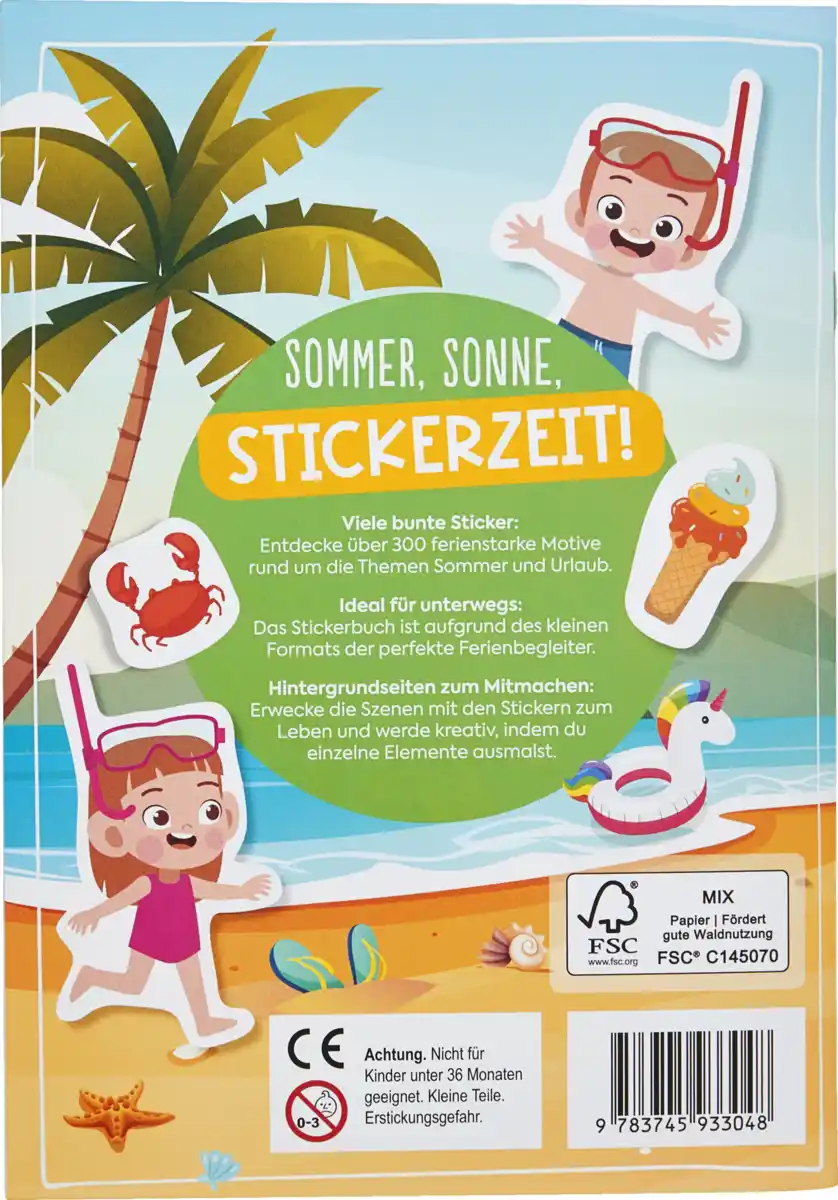 Bild 2 von EMF Beschäftigungsbuch Mein buntes Stickerbuch - Hurra, endlich Ferien!